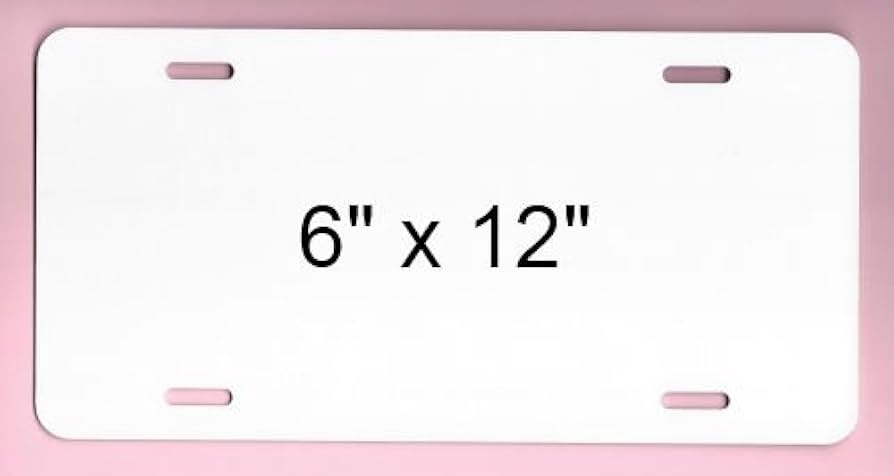 Custom Sublimation License Plate