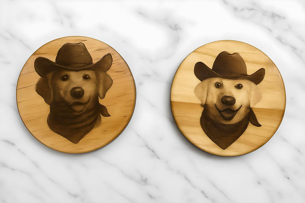Laser Engraved Custom Coasters